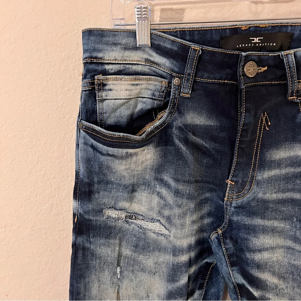 Jordan Craig Legacy Aaron Distressed Jeans 30x32 Hurricane Wash